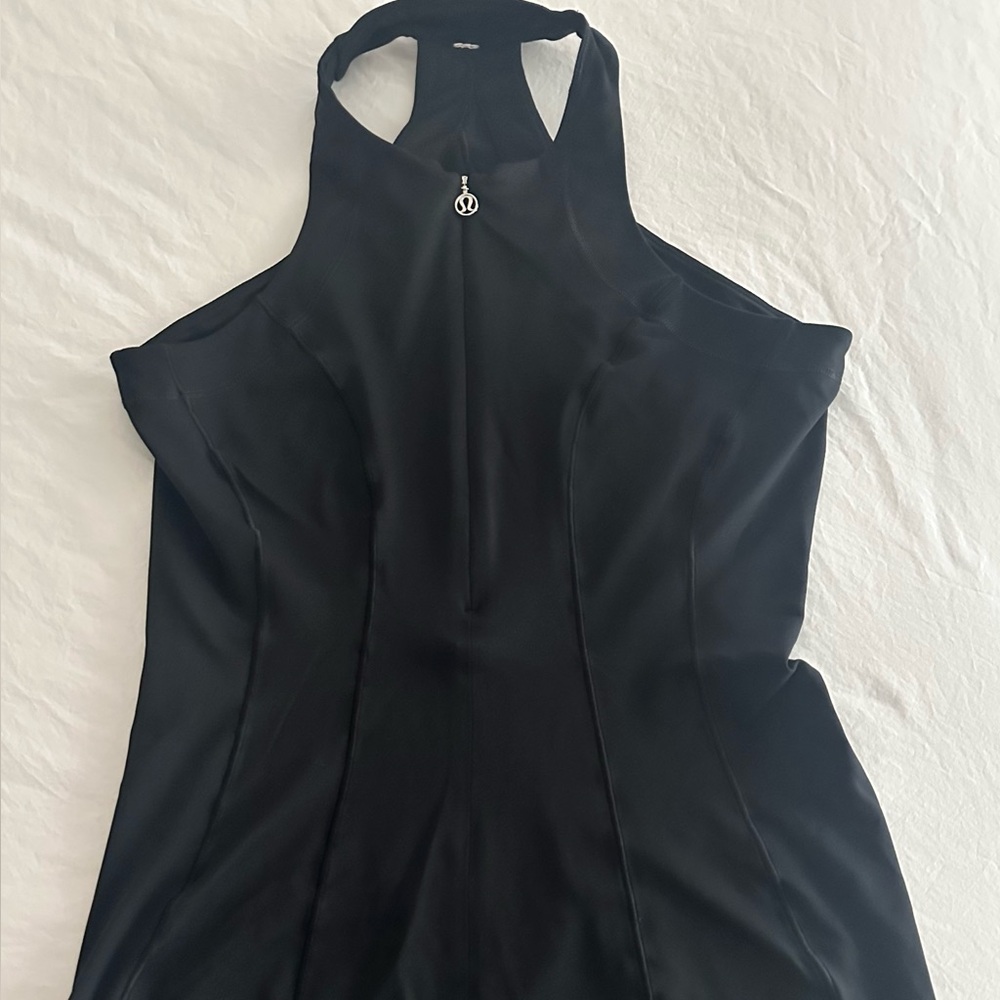 Lululemon Black Sleeveless Cycling Jersey Top
